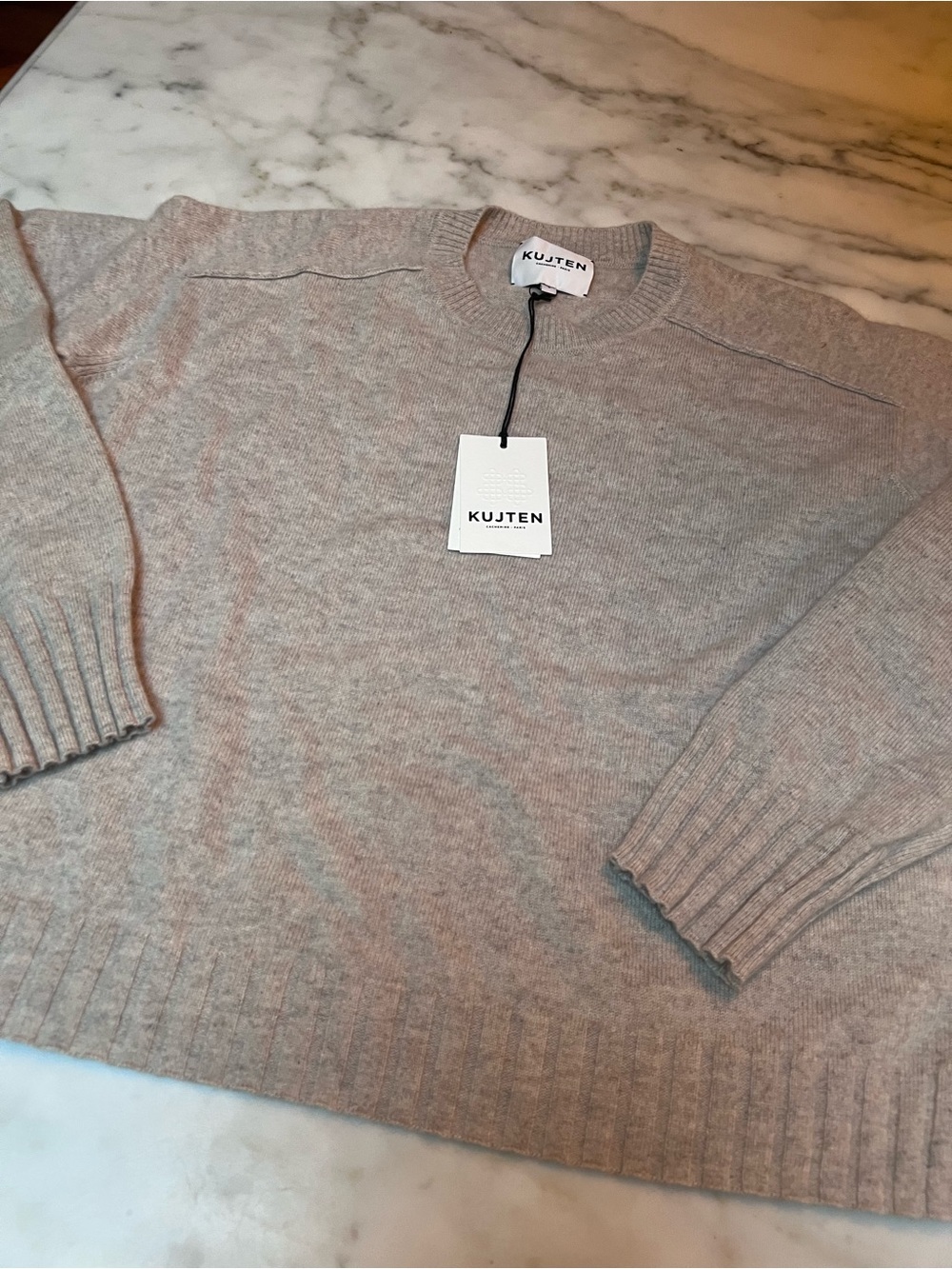 Kujten Women's Crewneck Sweater in Beige